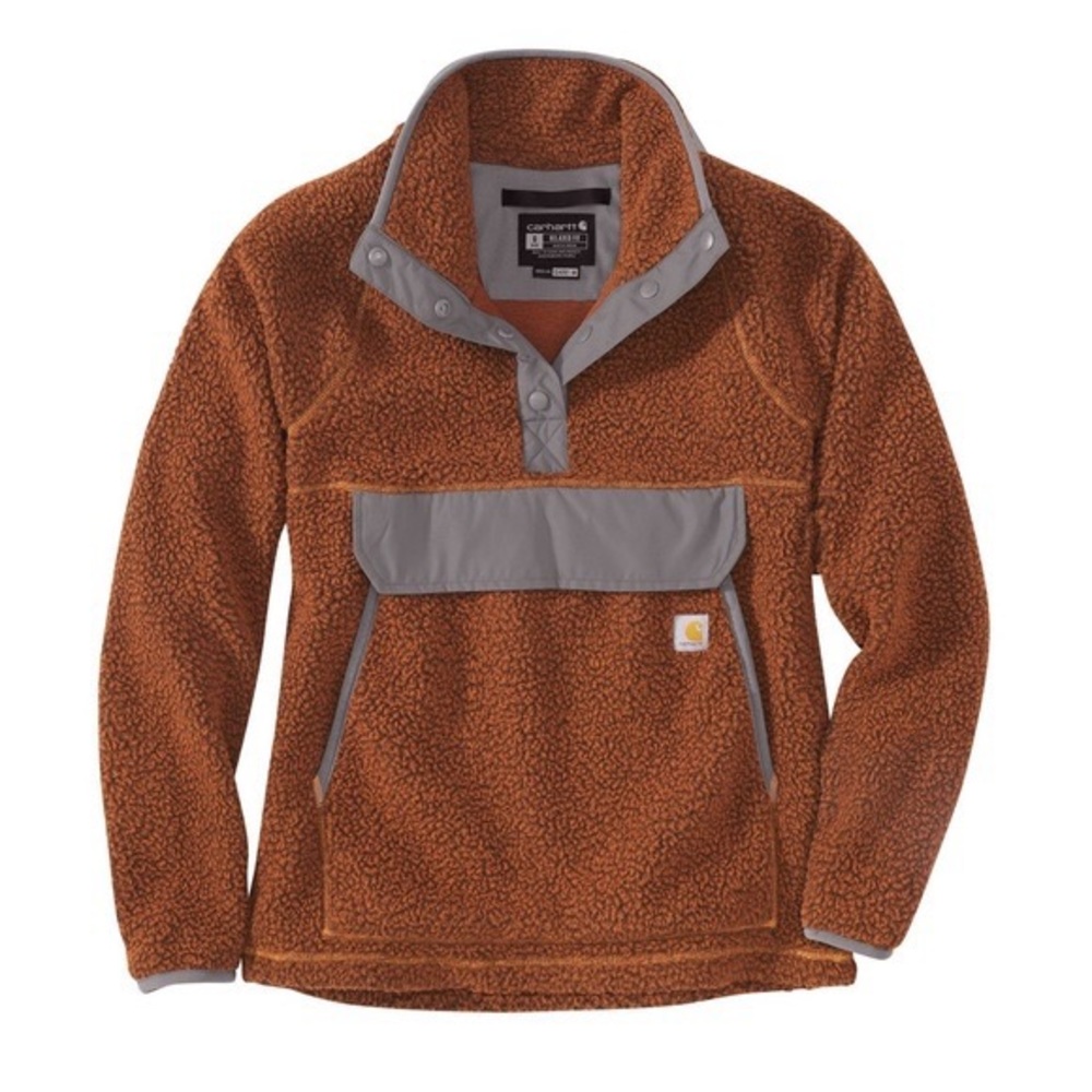 NWT Women's Carhartt Relaxed Fit Fleece Pullover - Picture 2 of 8